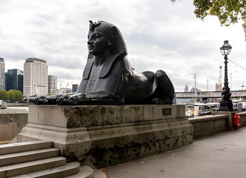 Spinx, Cleopatra's Needle, London, UK © Bennetts