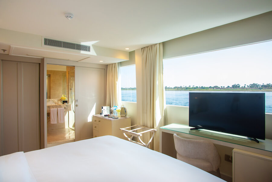 Cabin on Kazazian Berge superyacht Nile Cruise, Egypt