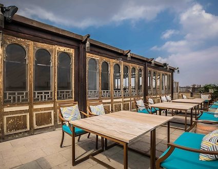 Le Riad Hotel De Charme Cairo Egypt (Rooftop terrace)