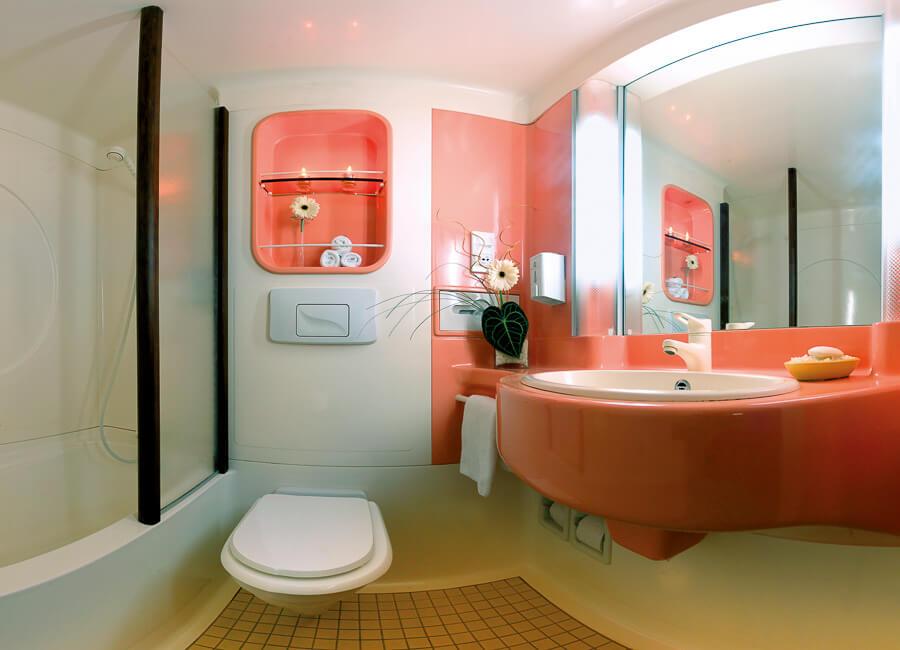 Movenpick MS Prince Abbas Lake Nasser Cruise Egypt (Cabin bathroom)