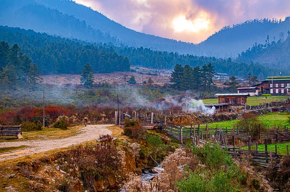 Where to travel in Central Bhutan (Phobjikha Valley) DT 259905431