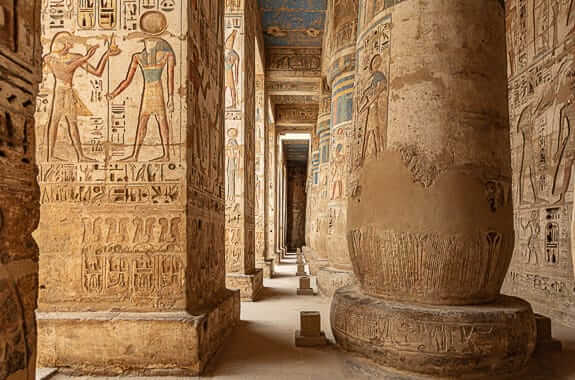 Where to travel in Middle Egypt - Abydos Temple (Temple of Seti I) DT 344459086