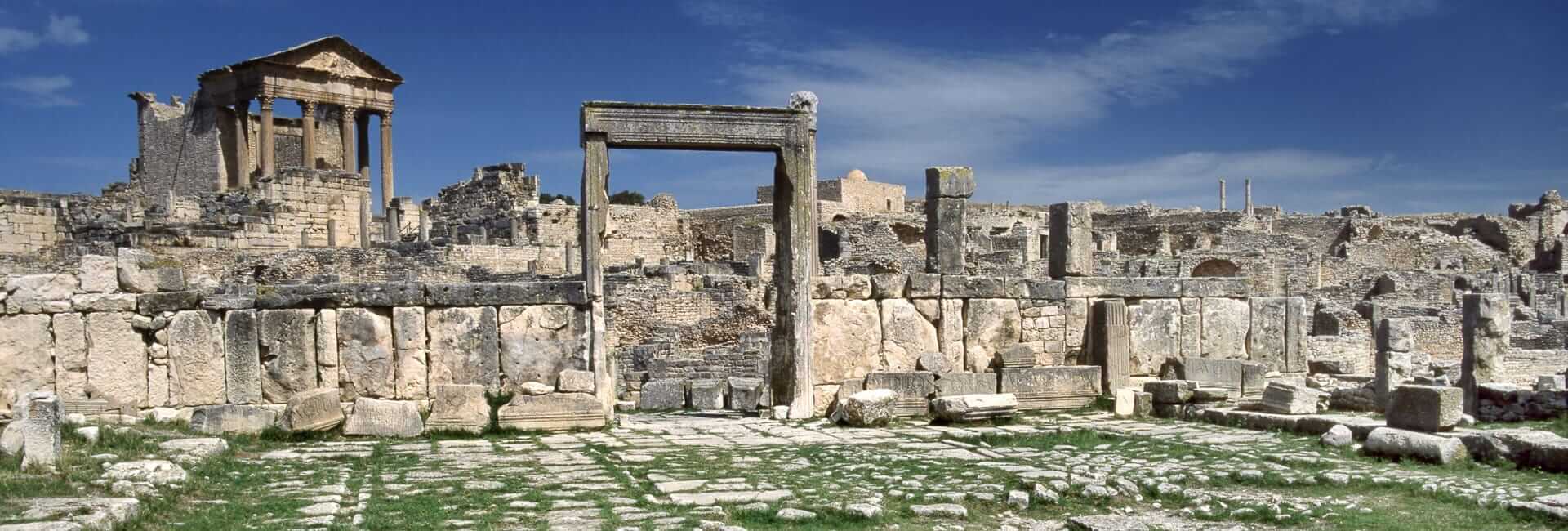 Where to travel in Tunisia - Dougga and Roman Numidia(Thugga. Capitol) Tunisia DT 6017316