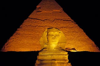 Cairo (Great Sphinx of Giza and Pyramid of Kephren) Egypt DT 3202461