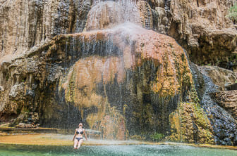 Dead Sea (Ma'in hot spring waterfall) Jordan DT 34037704
