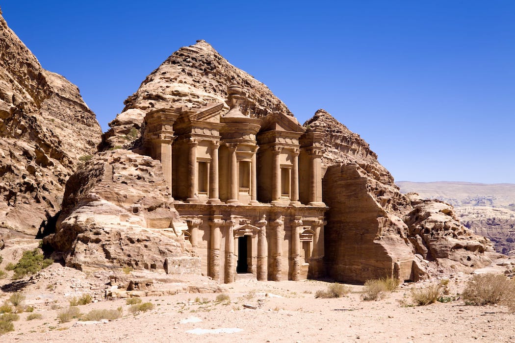 Luxury Jordan holidays. Discover Jordan Ancient City of Petra (Ad Deir. Monastery) Jordan Holidays