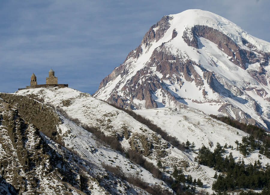 Kazbegi (Mount Kazbek. Gergeti Trinity Church) Georgia DT 23402372