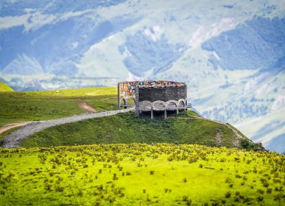 Kazbegi (Russia–Georgia Friendship Monument. Georgian Military Highway) Georgia DT 108367382
