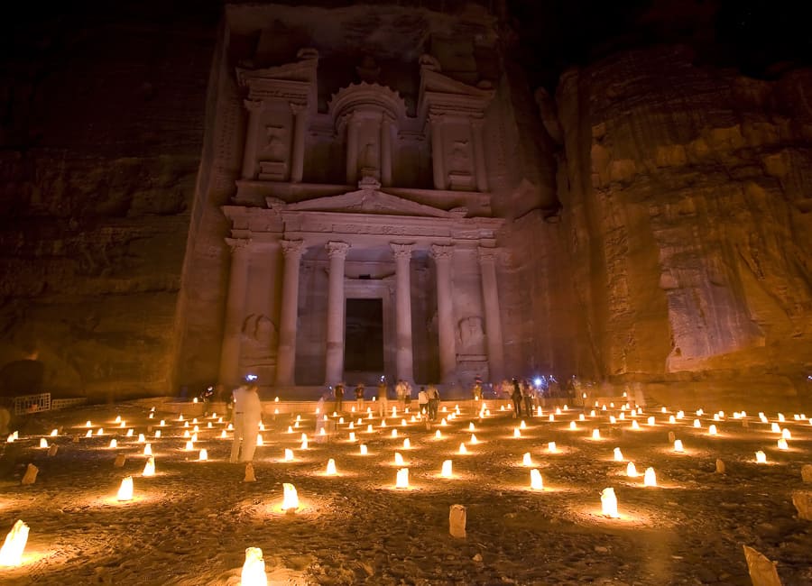 Petra (Al-Khazneh. Treasury. Candlelight) Jordan DT 3806601