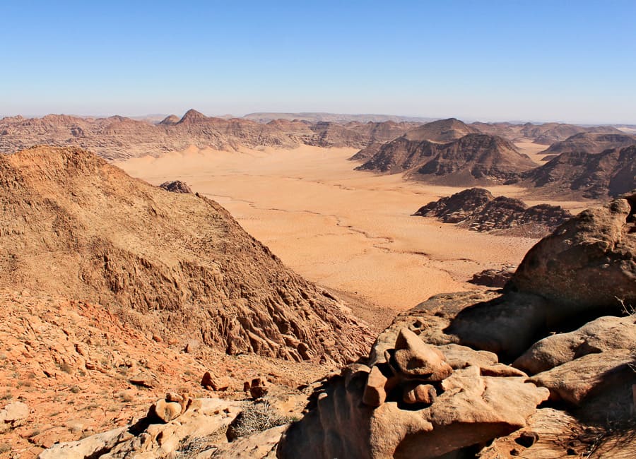 Wadi Rum (Jabal Umm ad Dami - view towards Saudi Arabia) Jordan DT 103026176