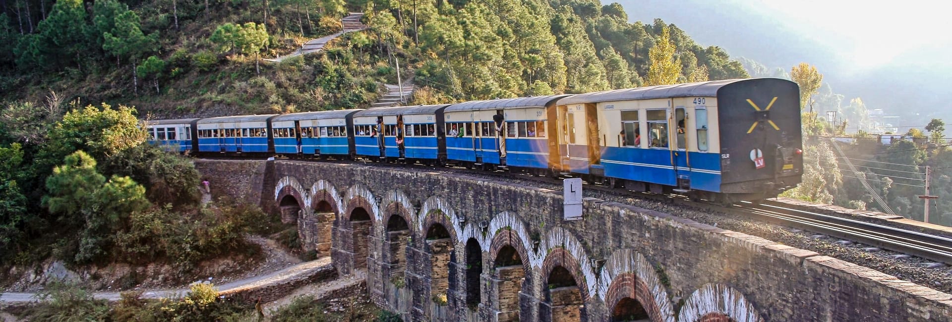Where to travel in North India in the Himalayan Foothills - Shimla (Kalka-Shimla Railway Toy Train) India DT 669491