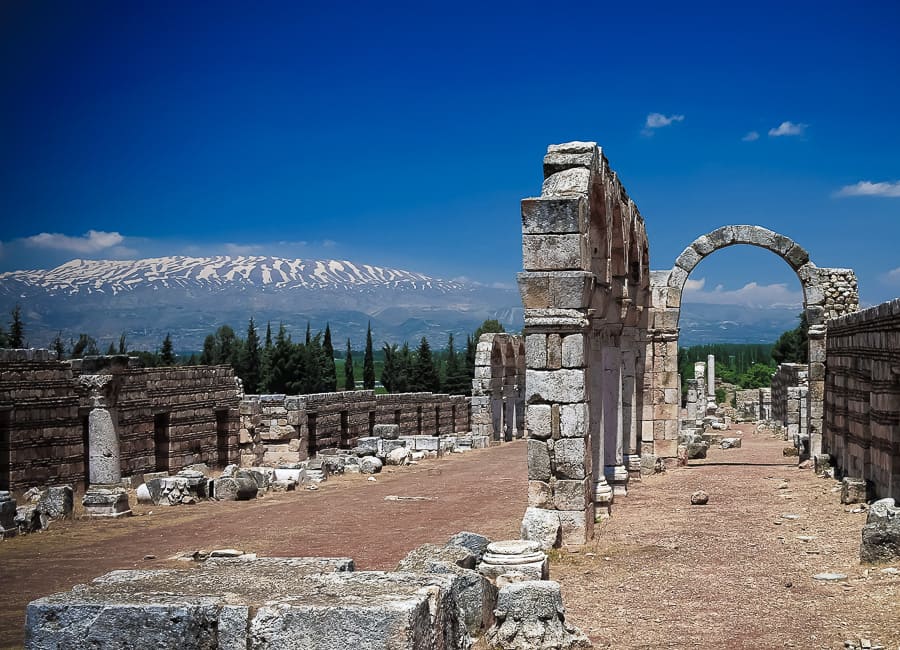 Bekaa Valley (Anjar. Umayyad city. Cardo) Lebanon DT 91639577
