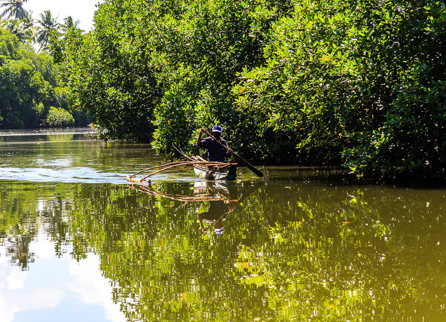 Bentota (Bentota River. fisherman) Sri Lanka DT 98137174