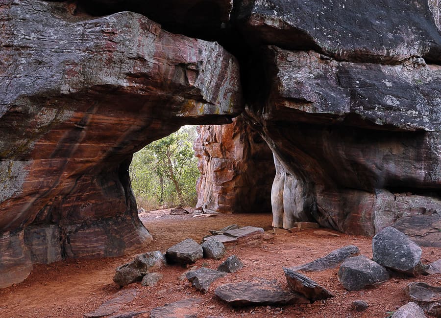 Bhimbetka rock shelters India DT 17477997