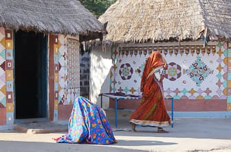 Gujarat (Bhuj. local Village) India DT 88036679