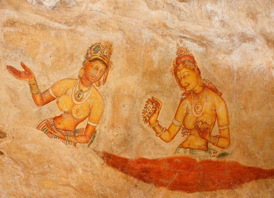 Sigiriya Rock (frescoes) Sri Lanka DT 11479236