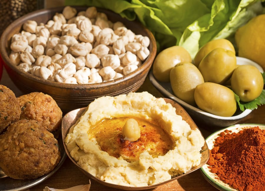 a. general (food Hummus and falafel) Lebanon DT 65472973