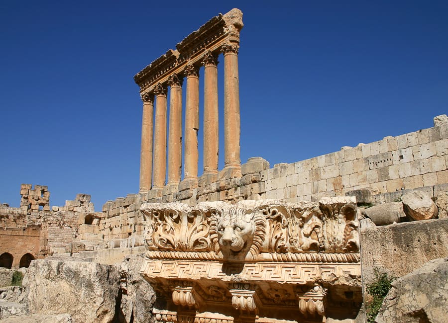 Baalbek (Baalbek temple complex. Temple of Jupiter) Lebanon 18 © Bennetts