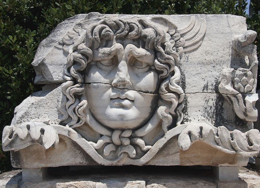 Didim (Didyma. Temple of Apollo. Medusa head) Turkey DT 32587419