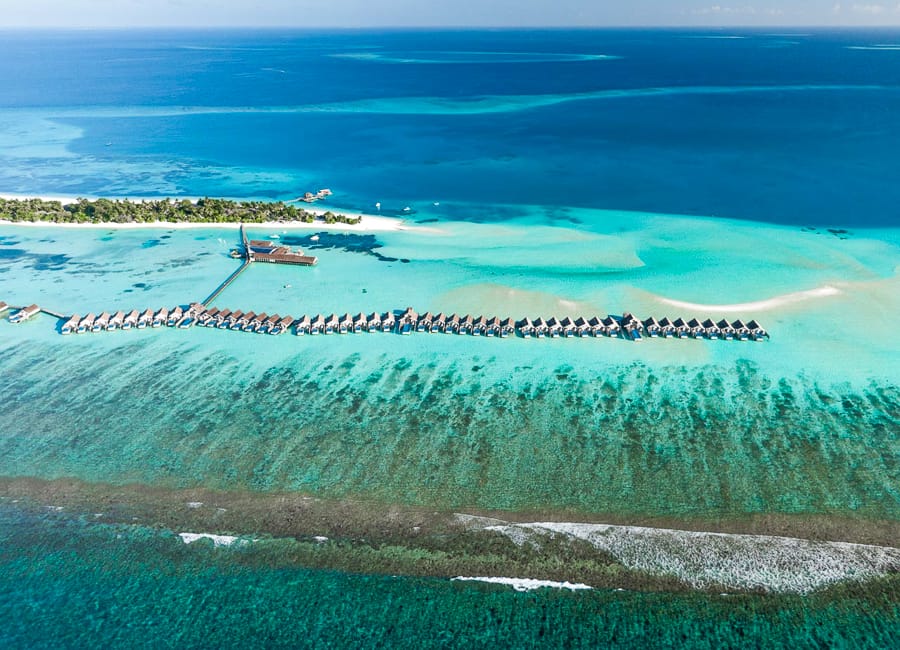 Lux* South Ari Atoll Resort & Villas - Aerial view 1