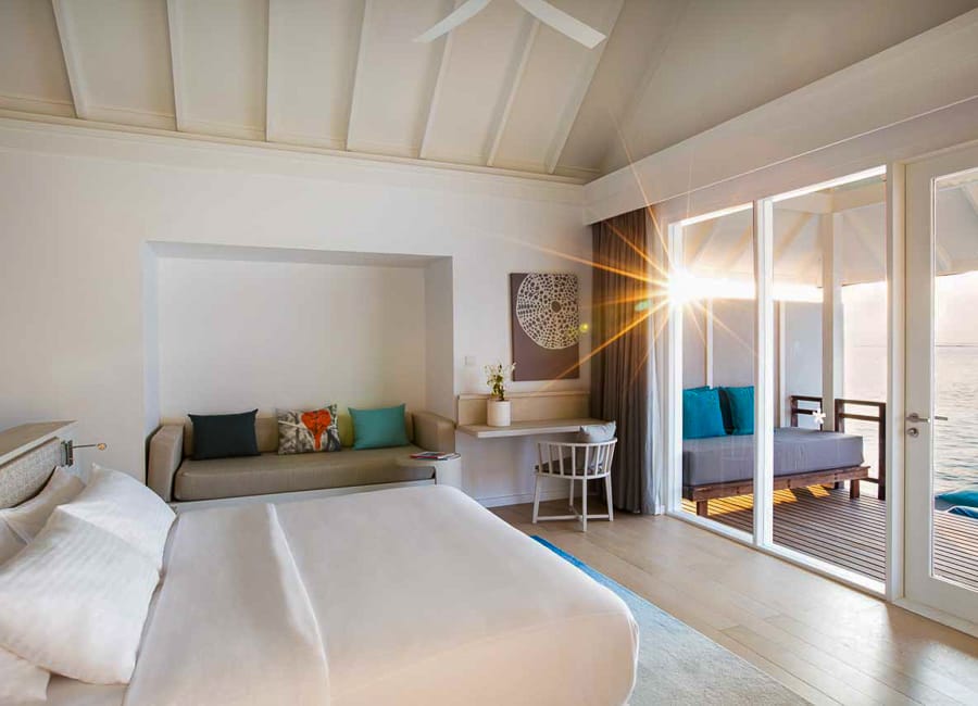 Lux* South Ari Atoll Resort & Villas Maldives - Water Villa Bedroom