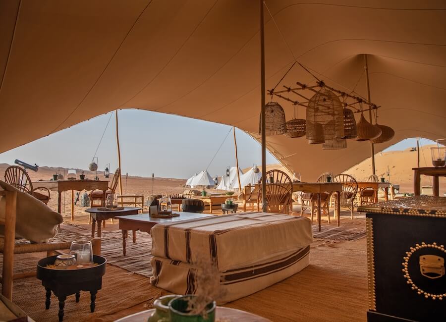 Magic Camps Wahiba Sands Oman (lounge)