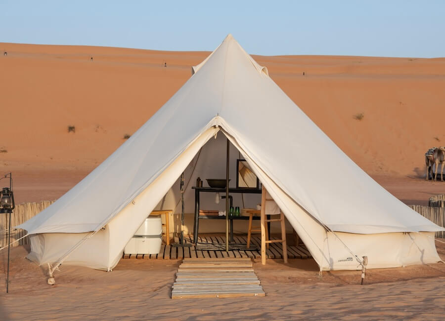 Magic Camps Wahiba Sands Oman (bathroom tent)