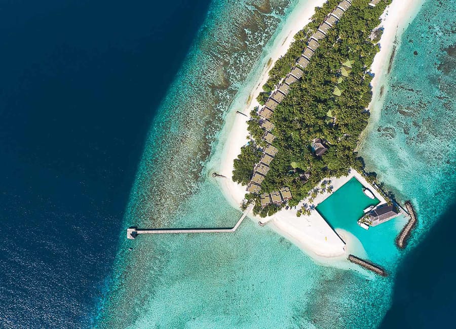 OBLU NATURE Helengeli by SENTIDO North Male Atoll, Maldives - aerial view_