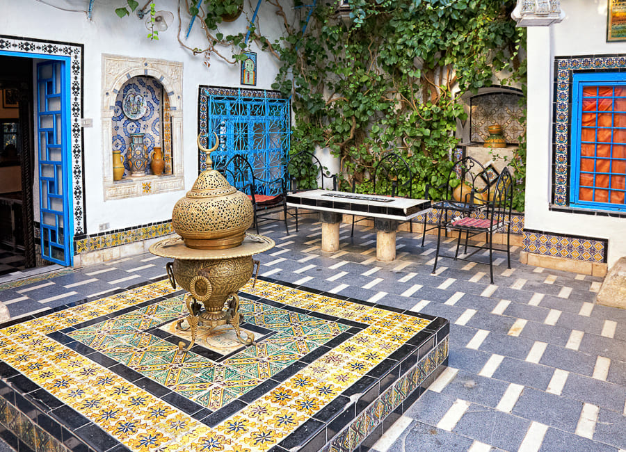 Sidi Bou Said (traditional courtyard) Tunisia DT 27073088
