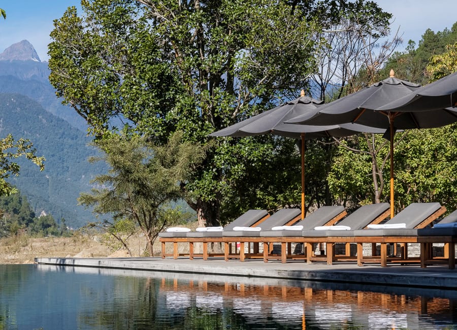 Amankora Punakha Lodge Bhutan (Swimming Pool)