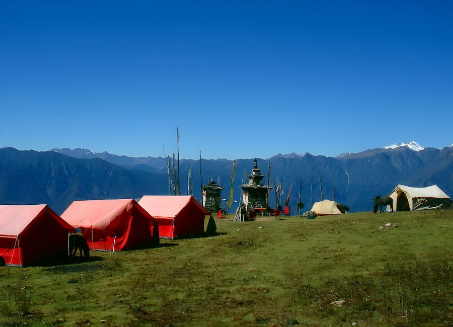 Bumdra Mobile Tented Camp Haa Valley Bhutan