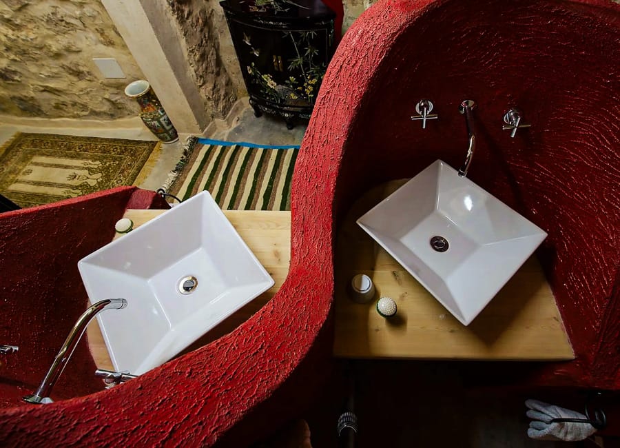 L'Auberge de Tamezret Matmata Tunisia (Bathroom)