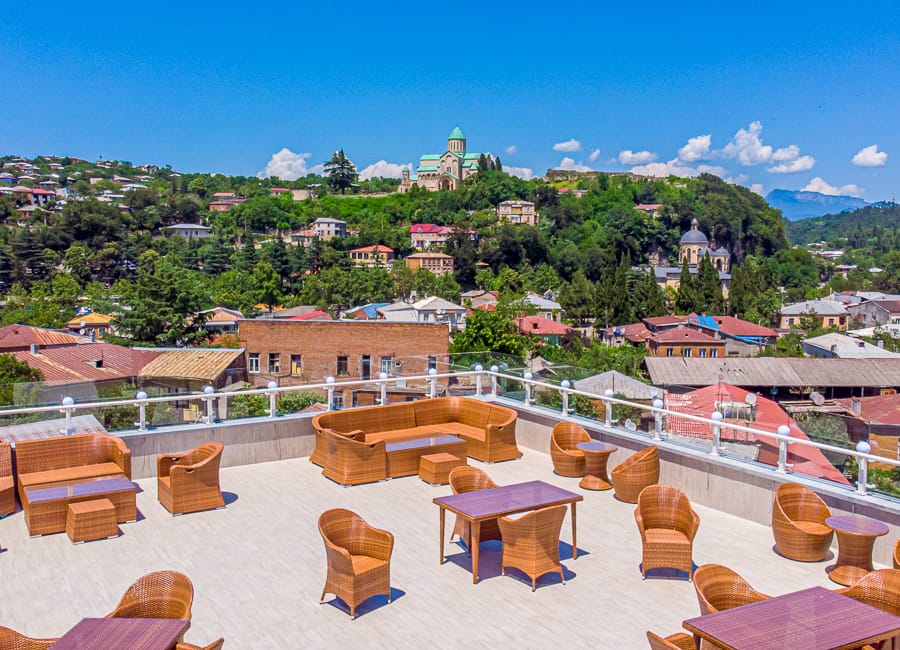 Newport Hotel Kutaisi Georgia (Roof Terrace)