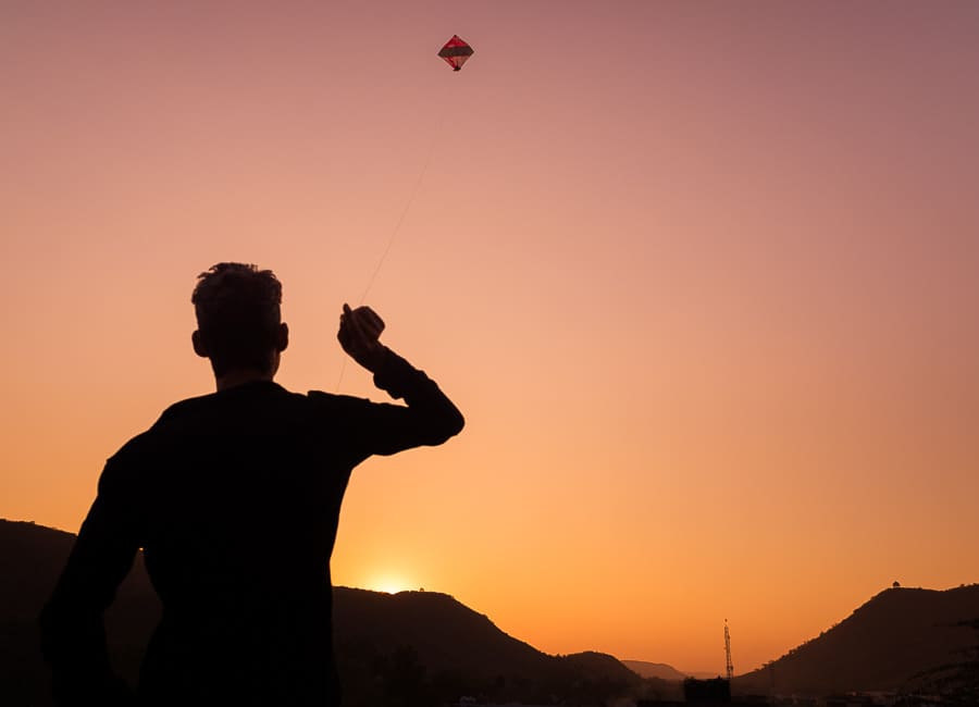 a. general (kite flying. Rajasthan) India DT 105802915