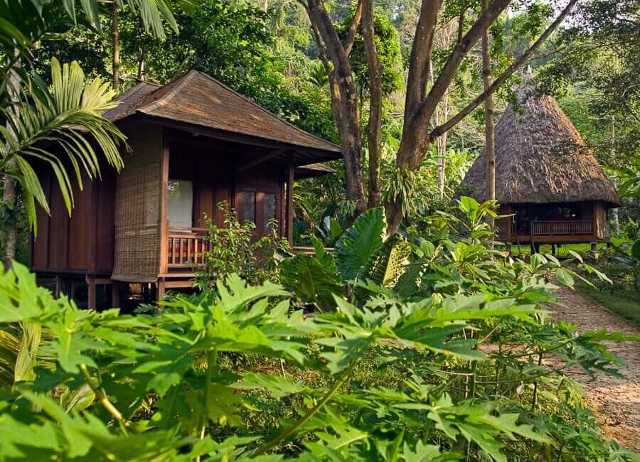 Barefoot at Havelock Andaman Islands India (Room Andaman Villa with Nicobari cottage behind)