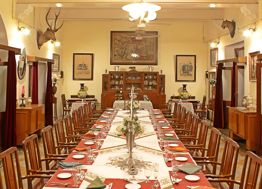 Bhanwar Vilas Palace Karauli Rajasthan India (dining room)