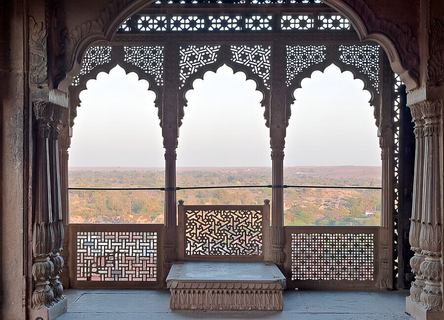 Bhanwar Vilas Palace Karauli Rajasthan India (veranda)