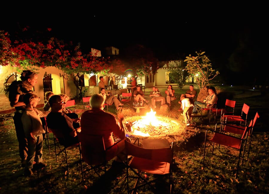 Chambal Safari Lodge Chambal Valley India (Evening Bonfire) 1