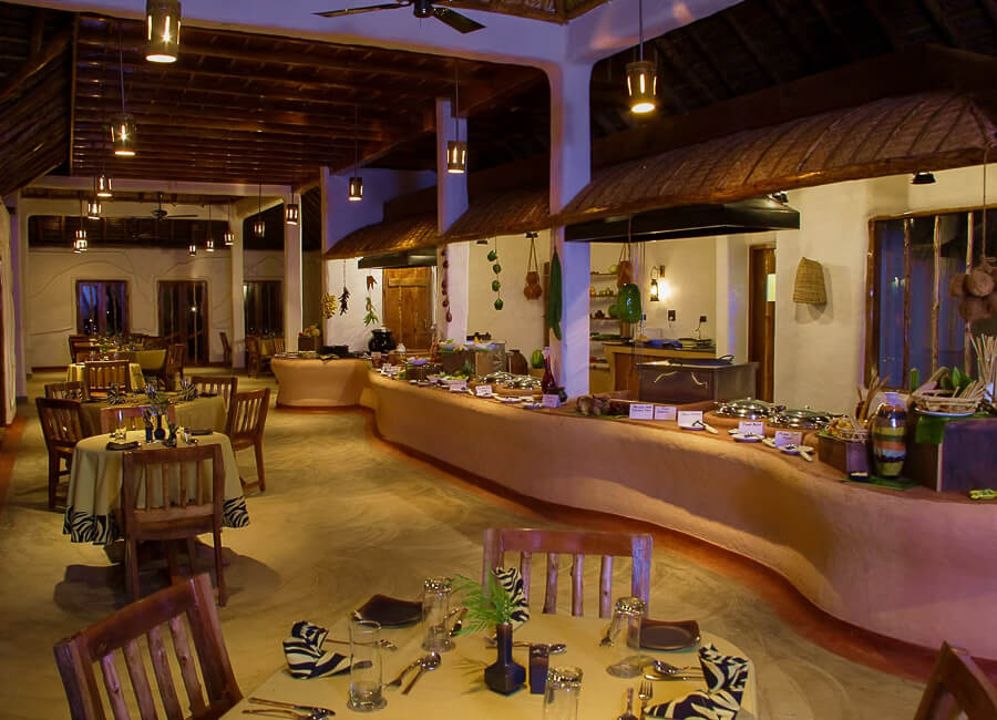 Evolve Back Kuruba Safari Lodge Kabini India (Honey Comb Restaurant)