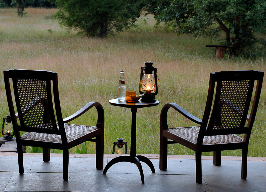 Mahua Kothi, A Taj Safari - Bandhavgarh National Park India (Sit out area) 2