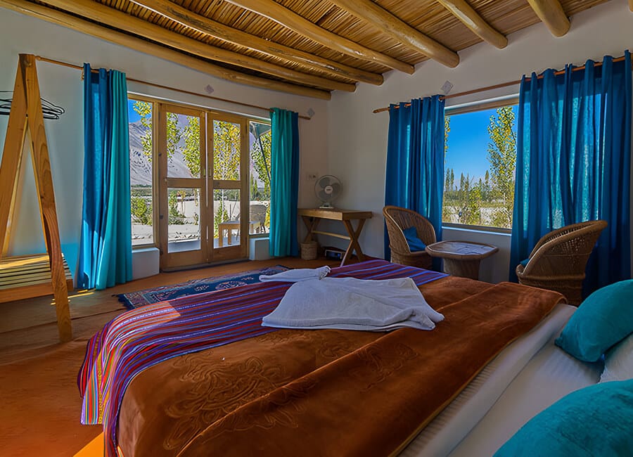 Nubra Eco Lodge in the Nubra Valley, Ladakh India (Bedroom) 1
