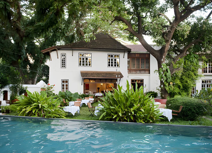 Old Harbour Hotel in Cochin, Kerala India (House and Swimming Pool) 1