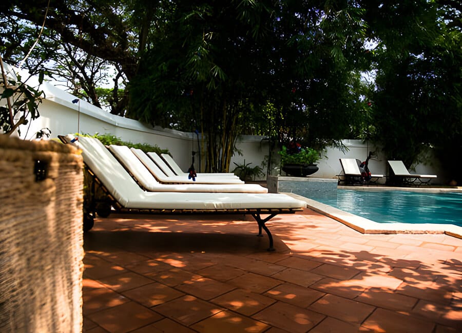 Old Harbour Hotel in Cochin, Kerala India (Swimming Pool)