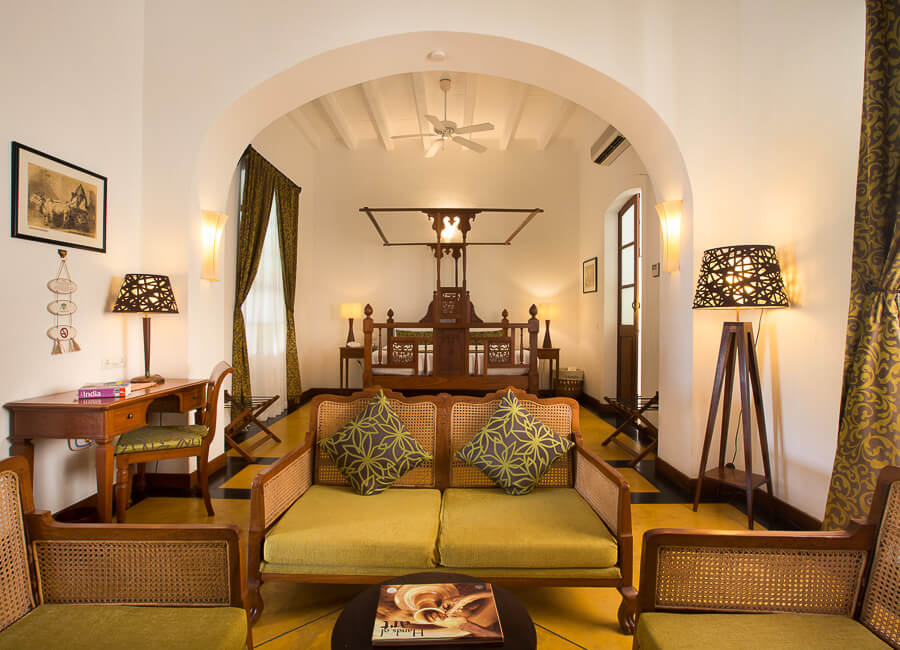 Palais de Mahe Pondicherry India (Bedroom)