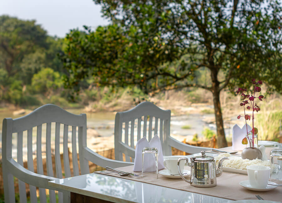 Quiet by the River Malayattor Reserve Forest India (Outdoor dining) 1