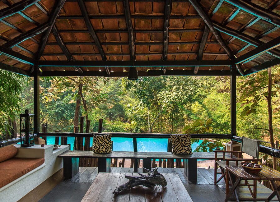 Reni Pani Jungle Lodge near Satpura National Park India (terrace) 28