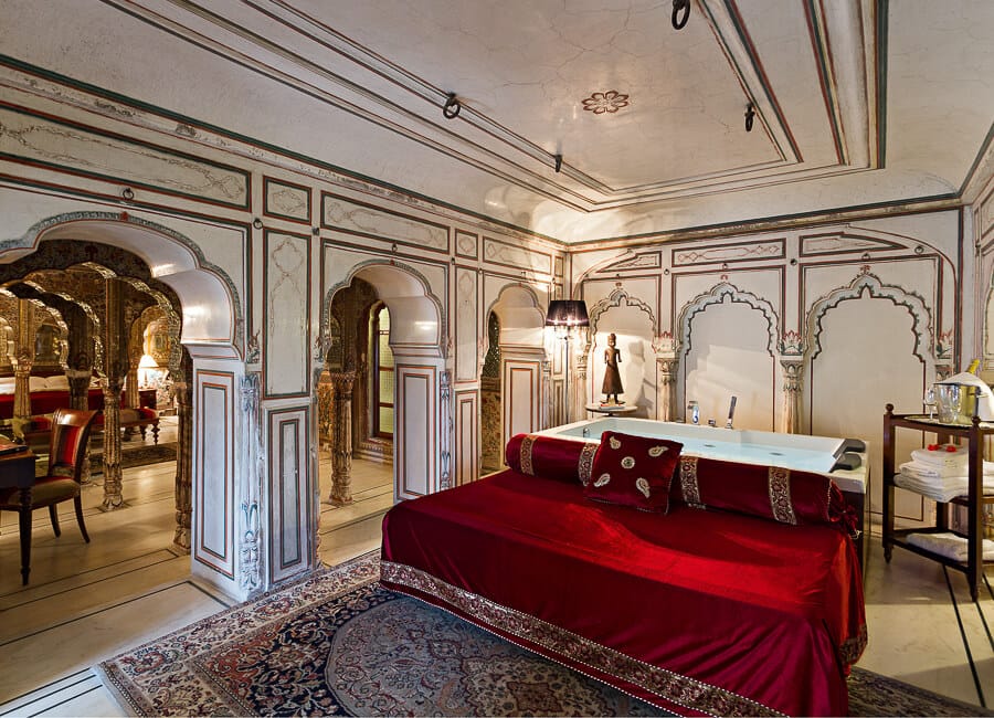 Samode Haveli Jaipur India (Sheesh Mahal Suite) 2