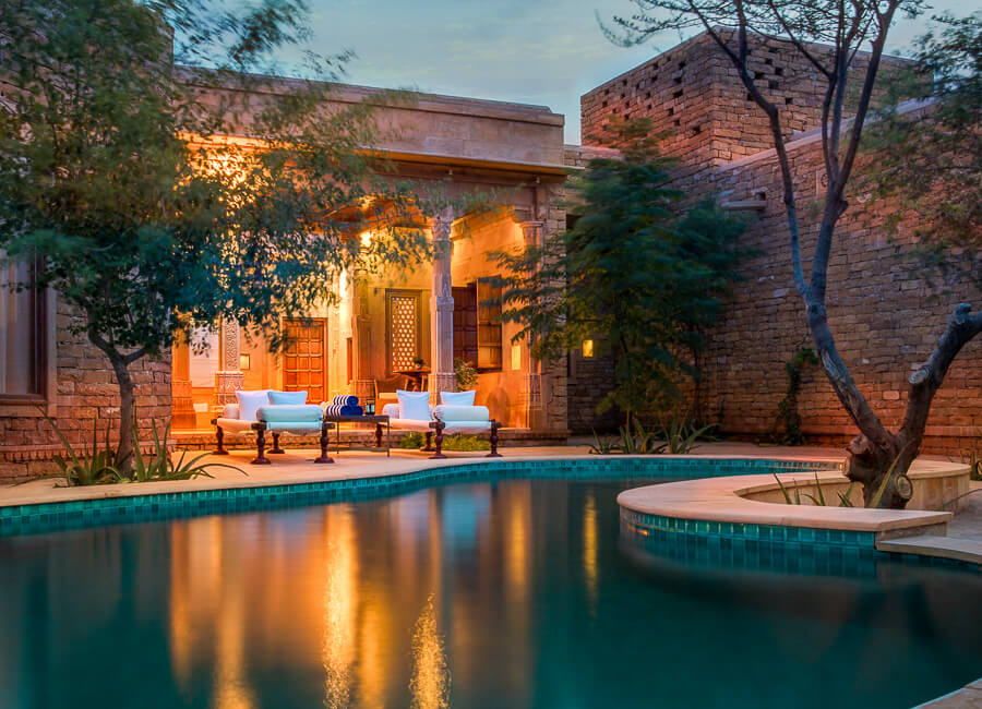 Suryagarh Jaisalmer India (Jaisalmer Haveli infinity poo)l