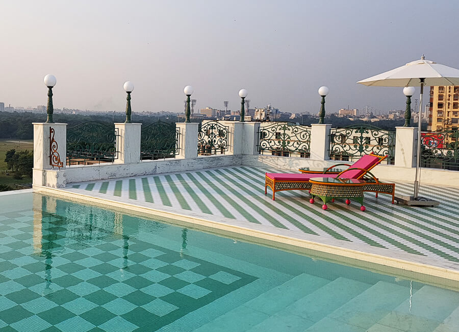 The Glenburn Penthouse Kolkata India (Infitity pool and deck)