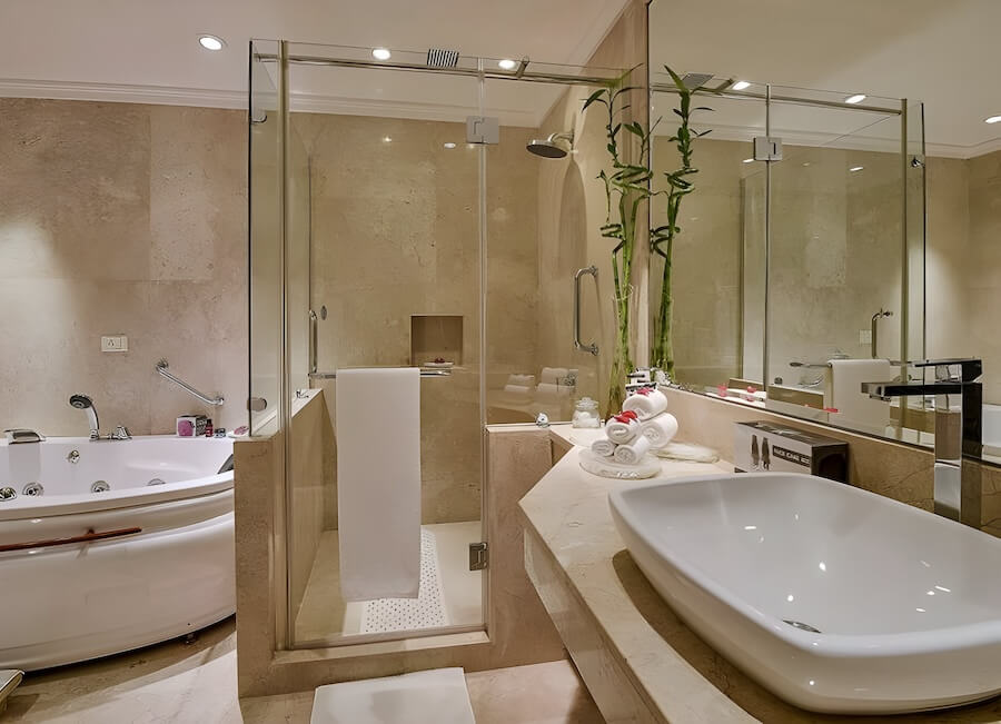 The LaLiT Bangalore India (Legacy Suite bathroom)